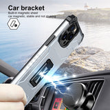 Husa de protectie Flippy compatibila cu Apple iPhone 13 Pro Acrylic Armor cu suport Negru - vivimall.ro