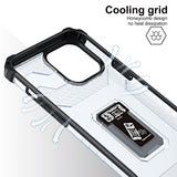 Husa de protectie Flippy compatibila cu Apple iPhone 13 Pro Acrylic Armor cu suport Negru - vivimall.ro