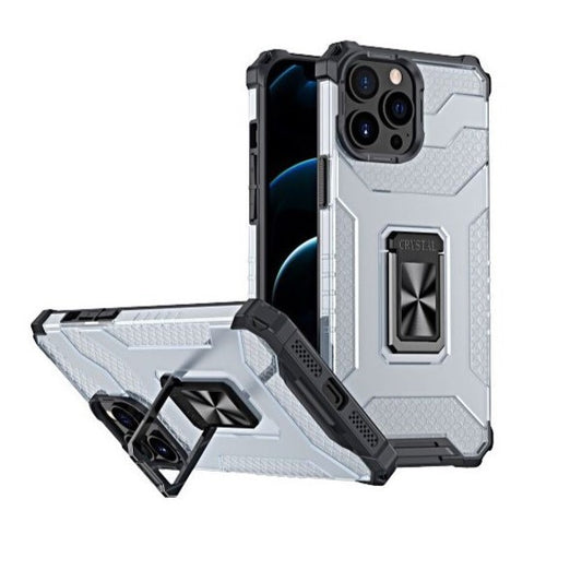 Husa de protectie Vivimall compatibila cu Apple iPhone 13 Pro Acrylic Armor cu suport Negru - vivimall.ro