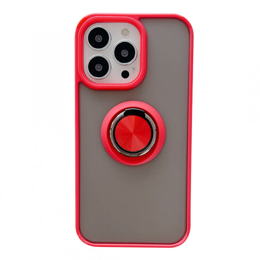 Husa de protectie Vivimall compatibila cu Apple iPhone 13 Pro,Defender cu prindere inel,Rosu - vivimall.ro