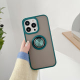 Husa de protectie Flippy compatibila cu Apple iPhone 13 Pro,Defender cu prindere inel,Verde - vivimall.ro