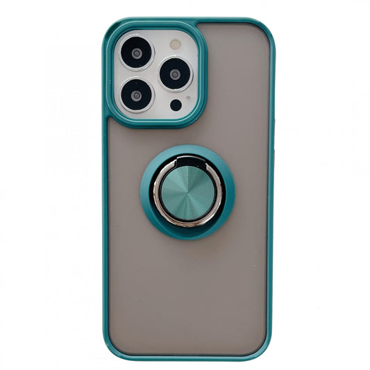 Husa de protectie Vivimall compatibila cu Apple iPhone 13 Pro,Defender cu prindere inel,Verde - vivimall.ro