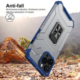 Husa de protectie Flippy compatibila cu Apple iPhone 13 Pro Max Acrylic Armor cu suport Albastru - vivimall.ro