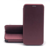 Husa de protectie Flippy compatibila cu Apple iPhone 13 Pro Max Magnet Book Case Bordo - vivimall.ro