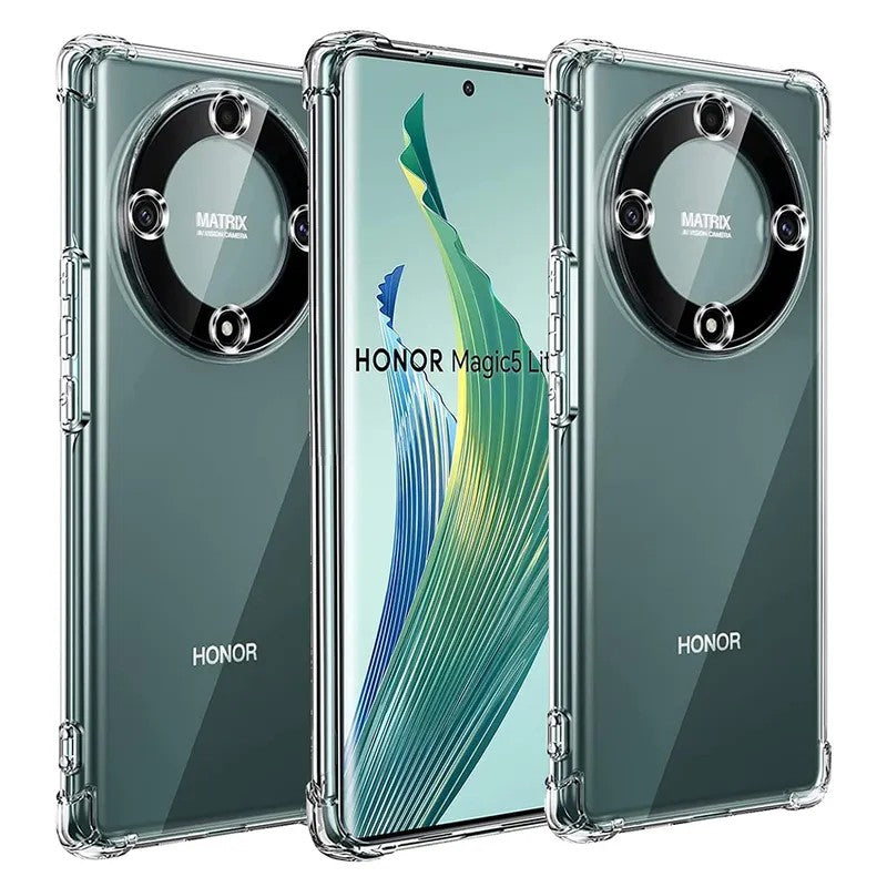 Husă Honor 90 cu sistem Air Bag la colțuri, protecție antisoc, vedere laterală