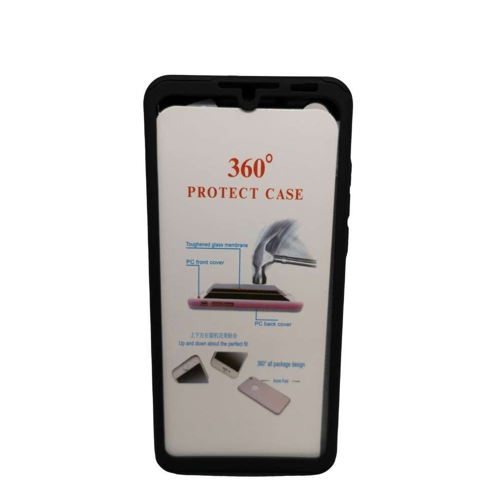 Husa de protectie Flippy compatibila cu Huawei P30 Lite Full Cover 360 Negru + Folie de protectie - vivimall.ro