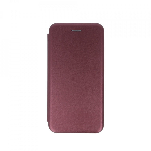 Husa de protectie Flippy compatibila cu Huawei P30 Lite Magnet Book Case Bordeaux - vivimall.ro
