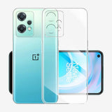 Husă de protecție transparentă OnePlus Nord CE2 Lite aplicată pe telefon, vedere spate
