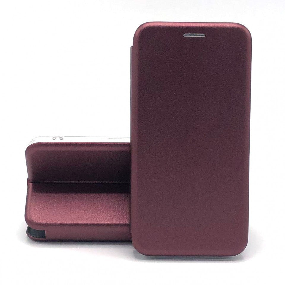 Husa de protectie Flippy compatibila cu Samsung A03s Magnet Book Case Bordo - vivimall.ro