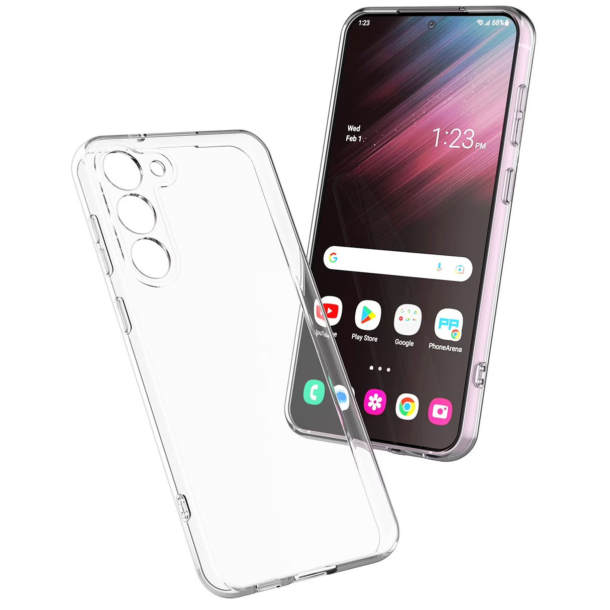 Husa de Protectie, Vivimall, Compatibila cu Samsung Galaxy S23 FE 5G, TPU, Transparent - vivimall.ro