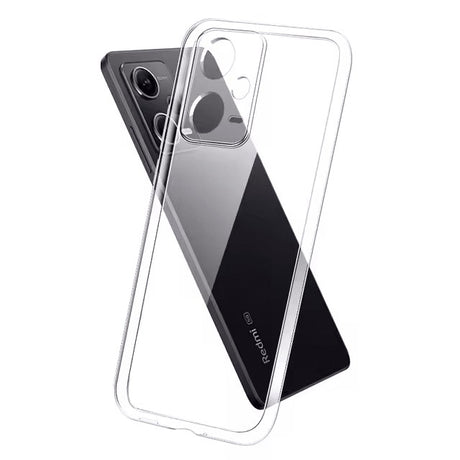 Husă TPU transparentă pentru Xiaomi Redmi Note 12 Pro, vedere frontală, protecție colțuri și spate