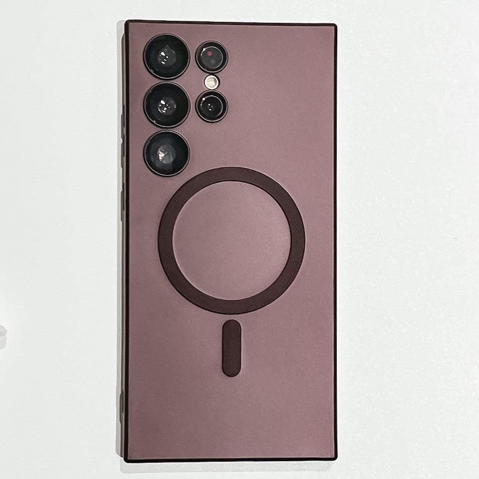 Husa de protectie Flippy, cu incarcare Wireless, Tehnologie Magsafe, pentru  Samsung Galaxy S23 , Mov - vivimall.ro