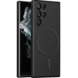 Husa de protectie Vivimall, cu incarcare Wireless, Tehnologie Magsafe, pentru  Samsung Galaxy S23 Plus , Negru - vivimall.ro