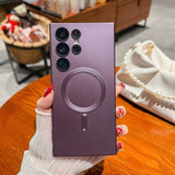 Husa de protectie Flippy, cu incarcare Wireless, Tehnologie Magsafe, pentru  Samsung Galaxy S23 Ultra , Mov - vivimall.ro