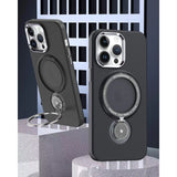 Husa de protectie Flippy, cu incarcare Wireless, Tehnologie Magsafe, TPU, Inel magnetic rotativ cu functie de suport, pentru  Samsung Galaxy S23, Negru - vivimall.ro