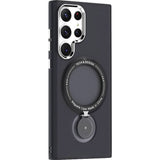 Husa de protectie Flippy, cu incarcare Wireless, Tehnologie Magsafe, TPU, Inel magnetic rotativ cu functie de suport, pentru  Samsung Galaxy S23 , Negru - vivimall.ro