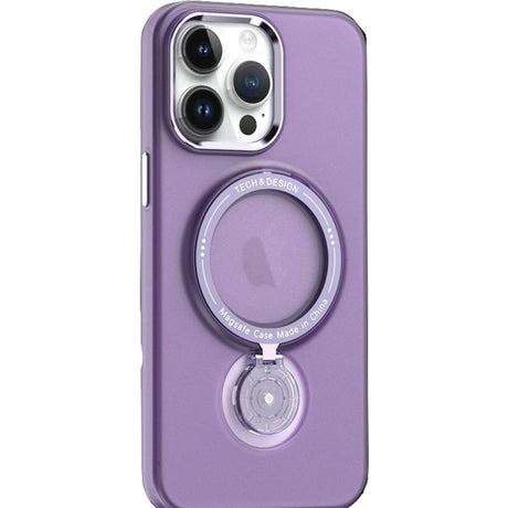 Husă Samsung Galaxy S23 Plus mov cu inel magnetic rotativ MagSafe și TPU, vedere frontală