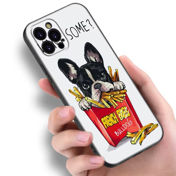 Husă protecție iPhone 15 Pro Max albă, decupaje precise pentru cameră și butoane