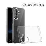 Detaliu colț husă silicon TPU 1mm pentru Samsung Galaxy S24 Plus, protecție la impact și zgârieturi