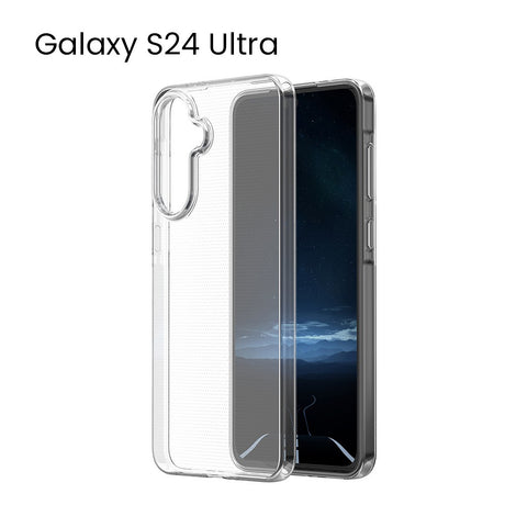 Husa de Protectie, Vivimall, Husa de Protectie pentru Samsung Galaxy S24 Ultra, tip Carcasa, subtire din Silicon TPU, 1 mm, Protect Plus, Transparenta - vivimall.ro