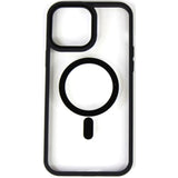 Husa de Protectie, Flippy, pentru Apple iPhone 12/12 Pro, Compatibila MagSafe, Magnetica, Wireless, din Acrilic Mat Colorat, Negru - vivimall.ro