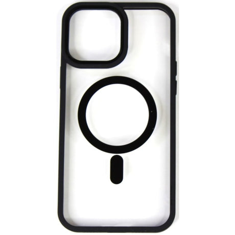 Husa de Protectie, Flippy, pentru Apple iPhone 12/12 Pro, Compatibila MagSafe, Magnetica, Wireless, din Acrilic Mat Colorat, Negru - vivimall.ro