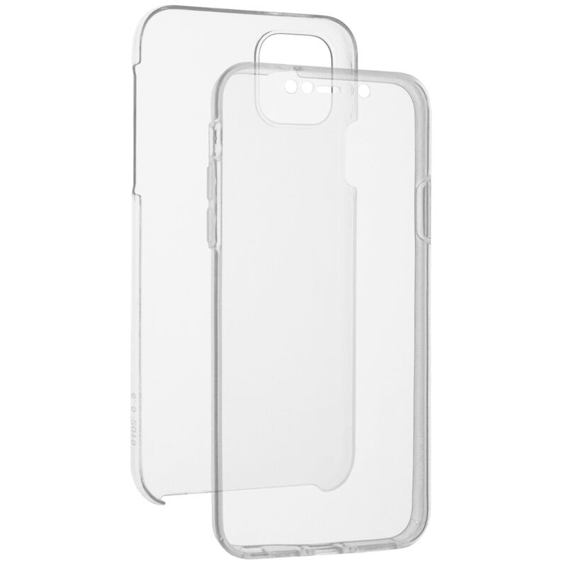 Husa de Protectie, Flippy, pentru Apple iPhone 11, Acoperire Completa 360, Silicon, Transparenta - vivimall.ro