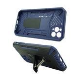 Husa de protectie Flippy pentru Apple iPhone 12 Mini Defender Model 4 cu suport, Albastru inchis - vivimall.ro