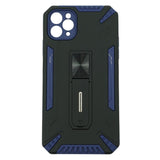 Husa de protectie Flippy pentru Apple iPhone 12 Mini Defender Model 4 cu suport, Albastru inchis - vivimall.ro