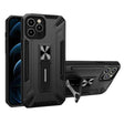 Husă protecție Apple iPhone 13 Defender Sergeant Brave, culoare negru, vedere frontală cu stand pliabil