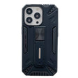 Husă protecție iPhone 13 Mini Defender Sergeant Brave cu suport pliabil, culoare Negru, vedere frontală