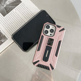 Husa de protectie Flippy pentru Apple iPhone 13 Mini Defender Sergeant Brave cu suport,Roz Auriu - vivimall.ro