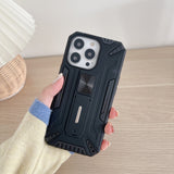 Husa de protectie Flippy pentru Apple iPhone 13 Pro Defender Sergeant Brave cu suport,Negru - vivimall.ro