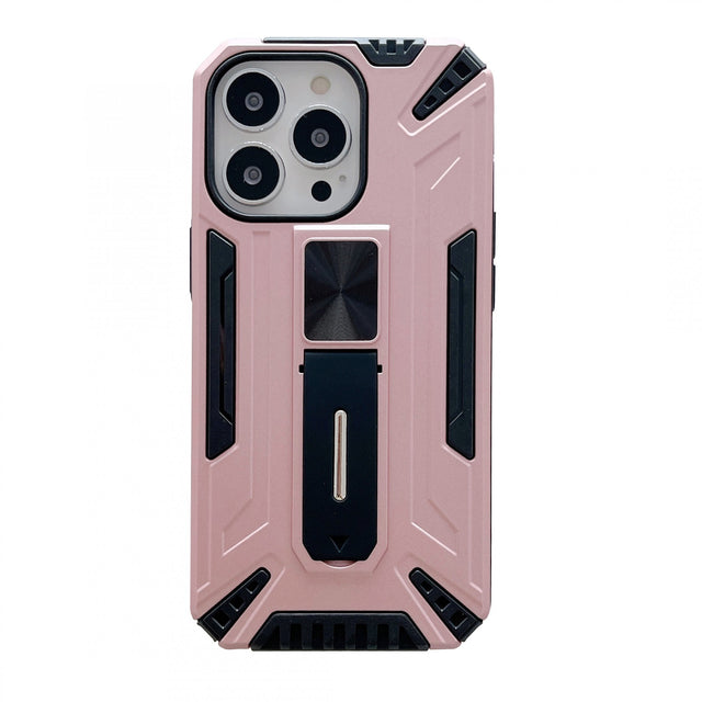 Husa de protectie Flippy pentru Apple iPhone 13 Pro Defender Sergeant Brave cu suport,Roz Auriu - vivimall.ro
