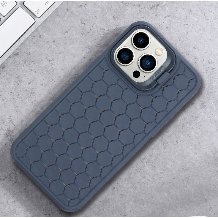 Husa de Protectie TPU, Vivimall, pentru Apple iPhone 15, 3D Cube, cu Inel, Protectie Camera, Antisoc, Antizgariere, Antialunecare, Acoperire Completa, Albastru - vivimall.ro