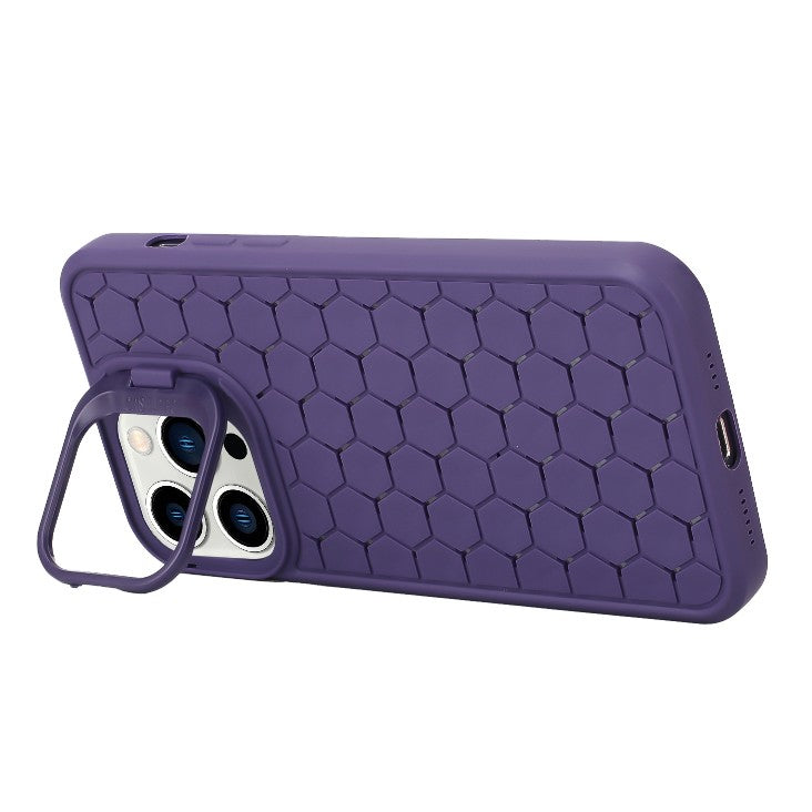 Husa de Protectie TPU, Vivimall, pentru Apple iPhone 15, 3D Cube, cu Inel, Protectie Camera, Antisoc, Antizgariere, Antialunecare, Acoperire Completa, Mov - vivimall.ro