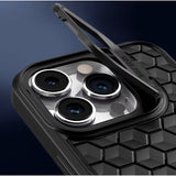 Husa de Protectie TPU, Vivimall, pentru Apple iPhone 15, 3D Cube, cu Inel, Protectie Camera, Antisoc, Antizgariere, Antialunecare, Acoperire Completa, Negru - vivimall.ro