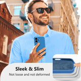 Husa de Protectie, Vivimall, pentru iPhone 16 Plus, Liquid Silicone, cu Microfibra pe Interior, Protectie Antisoc, Compatibil Incarcare Wireless, Albastru - vivimall.ro