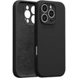 Husa de Protectie, Vivimall, pentru iPhone 16 Pro Max, Liquid Silicone, cu Microfibra pe Interior, Protectie Antisoc, Compatibil Incarcare Wireless, Negru - vivimall.ro