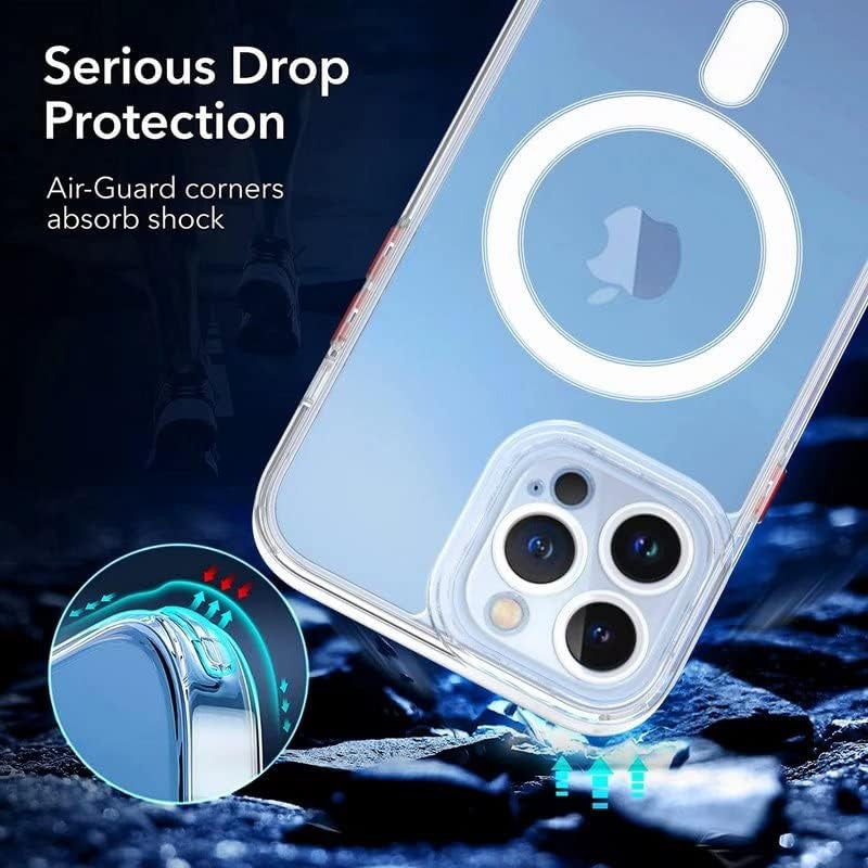 Husa de Protectie, Vivimall, pentru Apple iPhone 16 Pro Max, MagSafe, TPU, Antisoc, Rezistenta la Impact, Protectie Camera, Transparent - vivimall.ro