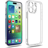 Husă transparentă iPhone 16 Pro Max flexibilă TPU, demonstrație flexibilitate material