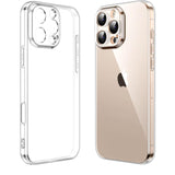 Husă transparentă TPU pentru Apple iPhone 16 Pro Max, vedere frontală, protecție antisoc