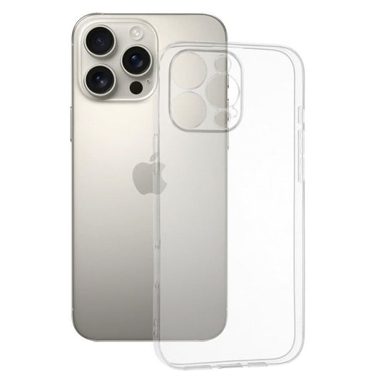 Husa de Protectie, Vivimall, pentru Apple iPhone 16 Pro Max, TPU Protect Plus, cu Dust Plug, Transparent - vivimall.ro