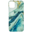 Husă iPhone 7/8/SE 2020 Marble Glass Model 1, vedere frontală, design marmorat alb-gri