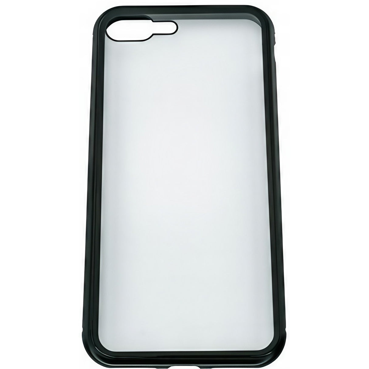 Husa de Protectie, Flippy, pentru Apple iPhone 7, Magnetic 360, Metal, cu Folie Sticla Inclusa, Negru - vivimall.ro