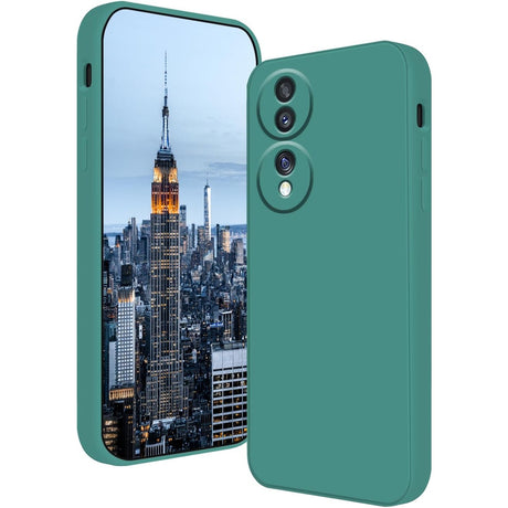 Husa de Protectie, Vivimall, pentru Honor 70, Liquid Silicone, cu Microfibra pe Interior, Protectie Antisoc, Compatibil Incarcare Wireless, Verde - vivimall.ro