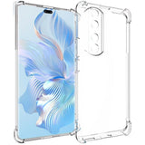 Husă Honor 70 TPU Protect Plus transparentă cu Dust Plug, vedere frontală, model Protect Plus