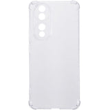 Detaliu colțuri ranforsate husă TPU Protect Plus pentru Honor 90 5G, material transparent flexibil
