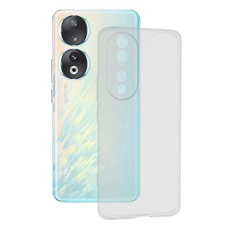 Husa de Protectie, Vivimall, pentru Honor 90 Lite, TPU Protect Plus, cu Dust Plug, Transparent - vivimall.ro
