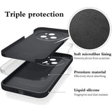 Husa de Protectie, Vivimall, pentru Honor Magic 5 Pro, Liquid Silicone, cu Microfibra pe Interior, Protectie Antisoc, Compatibil Incarcare Wireless, Negru - vivimall.ro